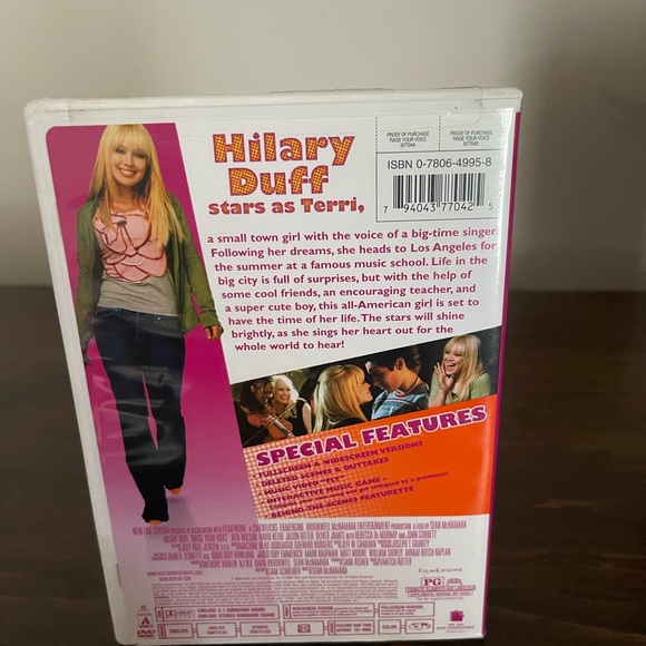 RAISE YOUR VOICE - HILARY DUFF - 2004 - DVD MOVIE - Picture 2 of 3